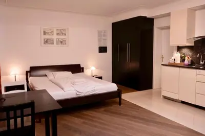 Ein Bett oder Betten in einem Zimmer der Unterkunft Vienna Studio Apartments