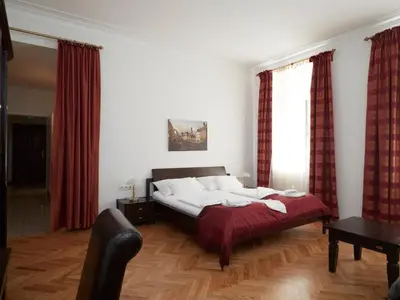 Ein Bett oder Betten in einem Zimmer der Unterkunft Vienna Studio Apartments