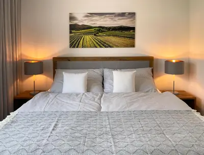 Ein Bett oder Betten in einem Zimmer der Unterkunft Haderer's Home - Bad Vöslau near Vienna