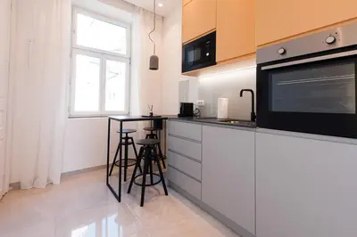 Küche/Küchenzeile in der Unterkunft Zeus Design Apartments Unique #36