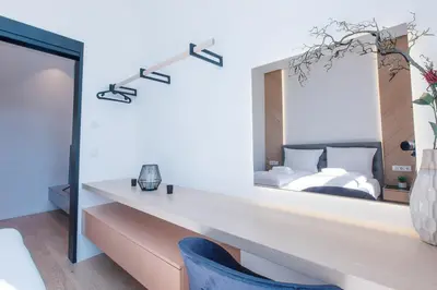 Ein Bett oder Betten in einem Zimmer der Unterkunft Zeus Design Apartments Unique #36