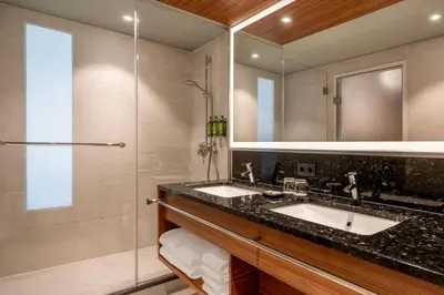 Ein Badezimmer in der Unterkunft Vienna Marriott Hotel