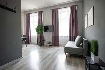TV/Unterhaltungsangebot in der Unterkunft Brand new charming appartmet near augarten & city