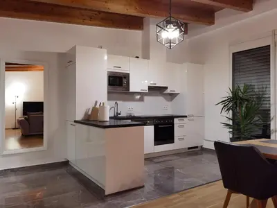 Küche/Küchenzeile in der Unterkunft BeeHome Apartment