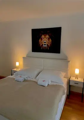 Ein Bett oder Betten in einem Zimmer der Unterkunft Apartment Wien Mitte