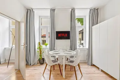 TV/Unterhaltungsangebot in der Unterkunft Gemütliche Wohnung Wien Stadthalle