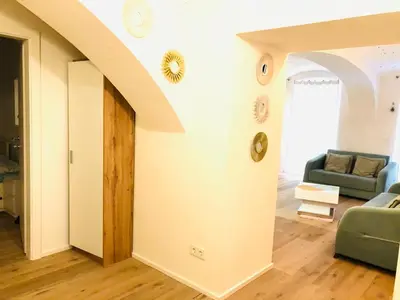 Ein Sitzbereich in der Unterkunft Atelier - Apartment with Garden