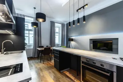 Küche/Küchenzeile in der Unterkunft Stylish designed apartment in a top location