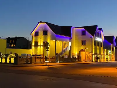 Das Gebäude in dem sich das Hotel befindet