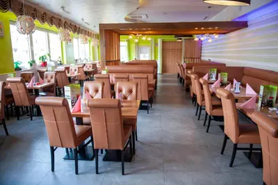 Ein Restaurant oder anderes Speiselokal in der Unterkunft Mr.Liao Hotel