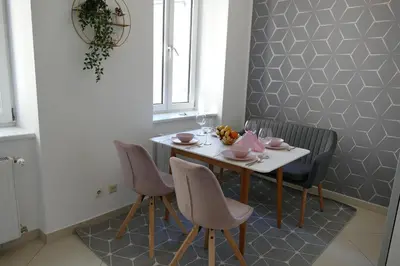 Ein Sitzbereich in der Unterkunft Stylish City Apartments Vienna