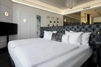 Ein Bett oder Betten in einem Zimmer der Unterkunft O11 Boutique Hotel Vienna