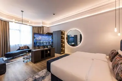 Ein Bett oder Betten in einem Zimmer der Unterkunft O11 Boutique Hotel Vienna