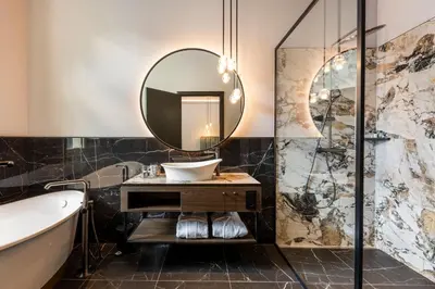 Ein Badezimmer in der Unterkunft O11 Boutique Hotel Vienna
