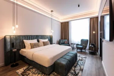 Ein Bett oder Betten in einem Zimmer der Unterkunft O11 Boutique Hotel Vienna