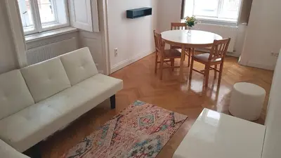 Ein Sitzbereich in der Unterkunft Sobieski Stefansdom Apartments