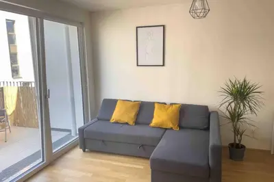 Grundriss der Unterkunft Modern & Sunny 52m2 Apartment with Balcony & Fast WIFI