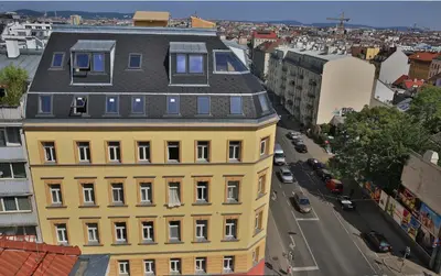 Ein allgemeiner Blick auf Wien oder ein Stadtblick von der Ferienwohnung aus
