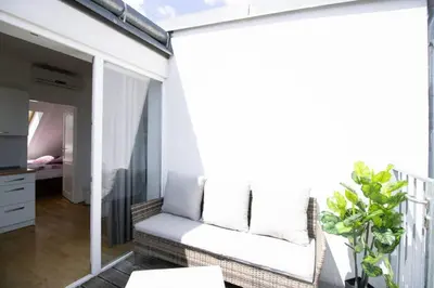 Grundriss der Unterkunft Sunny & Cozy Penthouse with Balcony l DG4'14