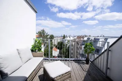 Grundriss der Unterkunft Sunny & Cozy Penthouse with Balcony l DG4'14