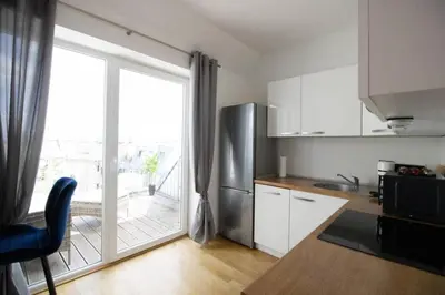 Grundriss der Unterkunft Sunny & Cozy Penthouse with Balcony l DG4'14