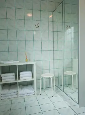 Ein Badezimmer in der Unterkunft Pannonia Lake House
