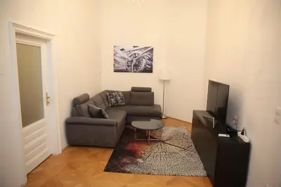 Ein Sitzbereich in der Unterkunft Heart of Vienna- next to Albertina