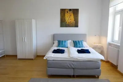 Ein Bett oder Betten in einem Zimmer der Unterkunft Modernes Leben l LF28