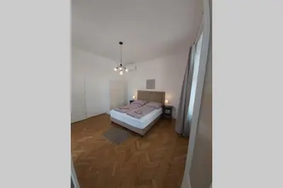 Ein Bett oder Betten in einem Zimmer der Unterkunft Lovely new 2 bedroom near hannovamarkt