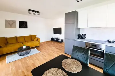 Küche/Küchenzeile in der Unterkunft Friendship Suite