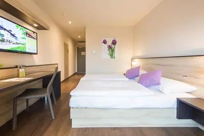 Ein Bett oder Betten in einem Zimmer der Unterkunft Motel Verde