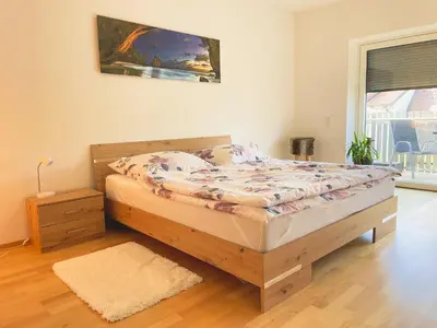 Ein Bett oder Betten in einem Zimmer der Unterkunft Lake Side Vienna II