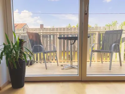 Ein Balkon oder eine Terrasse in der Unterkunft Lake Side Vienna II