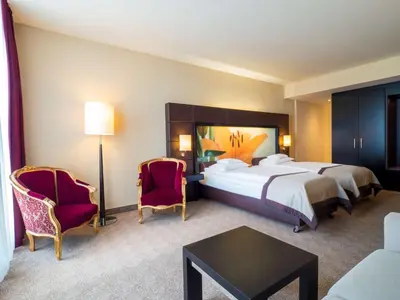 Ein Bett oder Betten in einem Zimmer der Unterkunft Lindner Hotel Vienna Am Belvedere, part of JdV by Hyatt