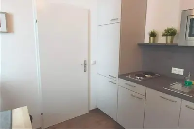 Küche/Küchenzeile in der Unterkunft Cozy new apartment near Hannovermarkt