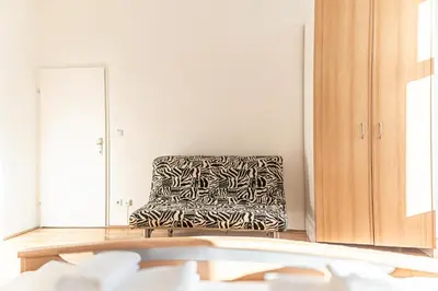 Ein Sitzbereich in der Unterkunft Comfortable 3BR Next to Belvedere, Ideal for short Stays