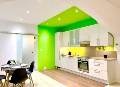 Küche/Küchenzeile in der Unterkunft Centrally located Apartment Vienna included Netflix