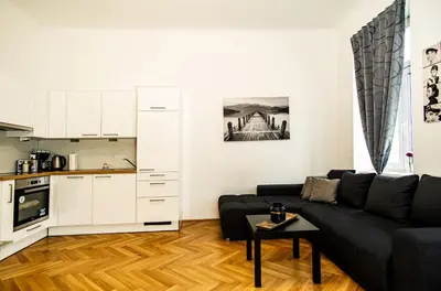 Küche/Küchenzeile in der Unterkunft Raimond Apartment