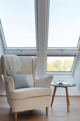 Ein Sitzbereich in der Unterkunft Sophienne Apartments