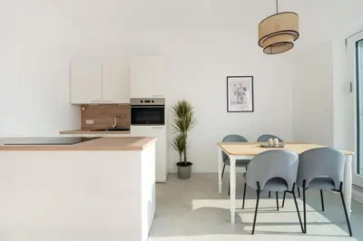 Küche/Küchenzeile in der Unterkunft Sophienne Apartments
