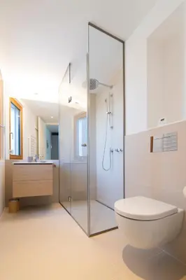 Ein Badezimmer in der Unterkunft Seehaus SeeZeit - Am Hafen