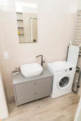 Ein Badezimmer in der Unterkunft Cozy Apartment Siebenbrunn