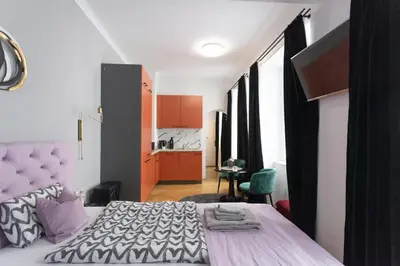 Ein Bett oder Betten in einem Zimmer der Unterkunft Old Town Vienna Central Apartment