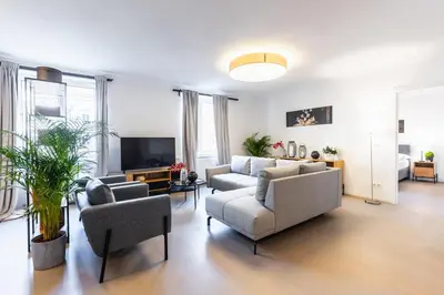 TV/Unterhaltungsangebot in der Unterkunft Experience Central Vienna from a Stylish and Modern Apartment