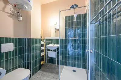 Ein Badezimmer in der Unterkunft Palais Palffy Suits