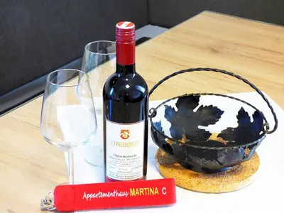 Getränke in der Unterkunft Appartementhaus Martina Schneeberger