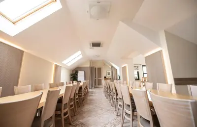 Ein Sitzbereich in der Unterkunft Der Winzerhof