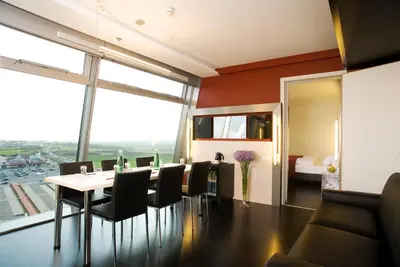 TV/Unterhaltungsangebot in der Unterkunft Pannonia Tower