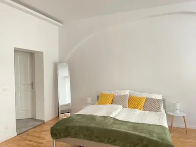 Ein Bett oder Betten in einem Zimmer der Unterkunft BIG Apartment Vienna