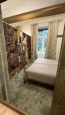 Ein Bett oder Betten in einem Zimmer der Unterkunft Appartment Rosengarten